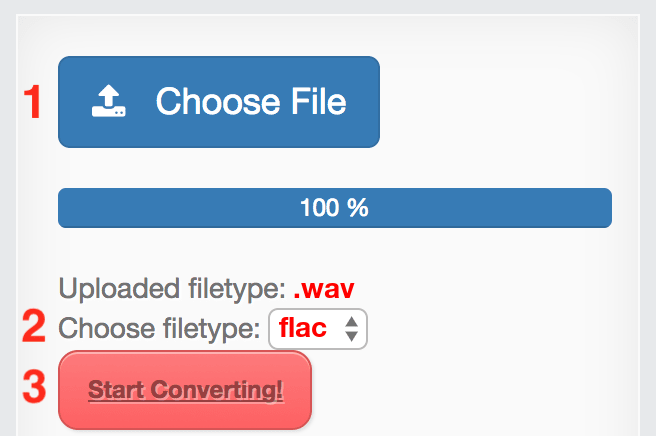 How to convert WAV files online to FLAC